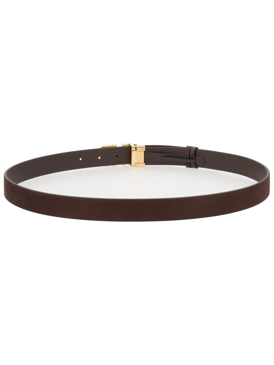 Belt Hooks Dark Brown Calf Leather