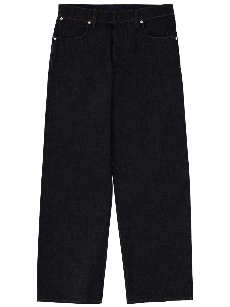 Jeans Denim Blue Cotton Trousers