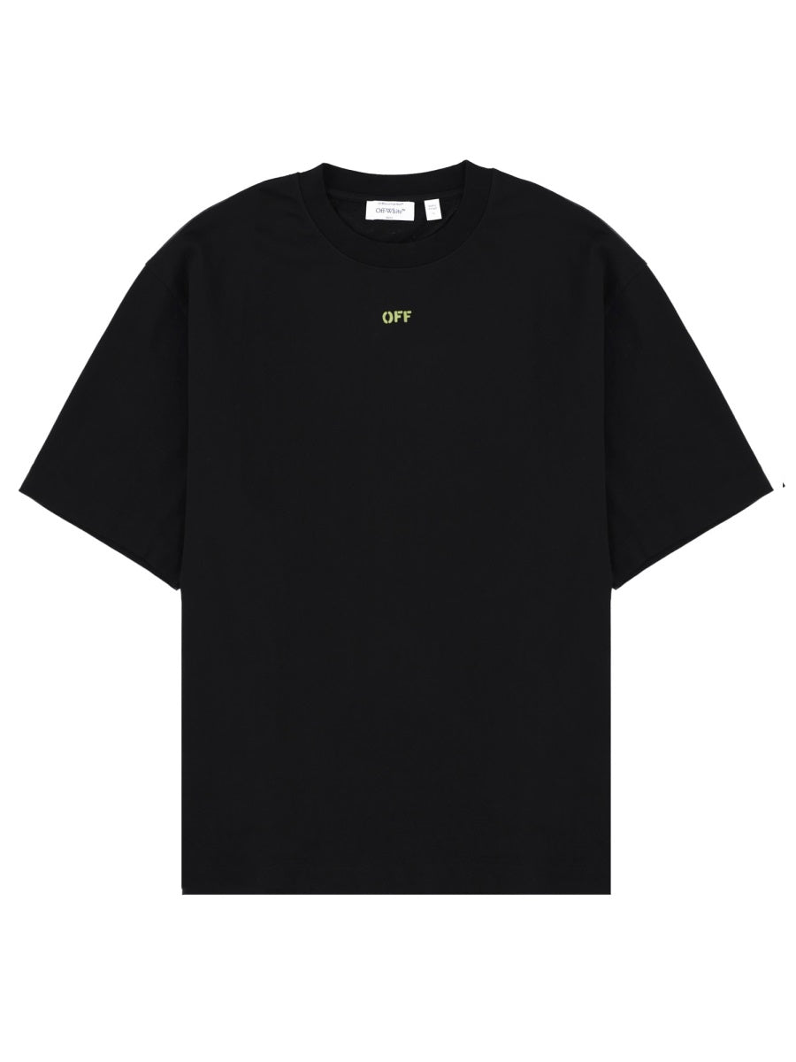 T-Shirt With Logo Black Cotton T-shirts