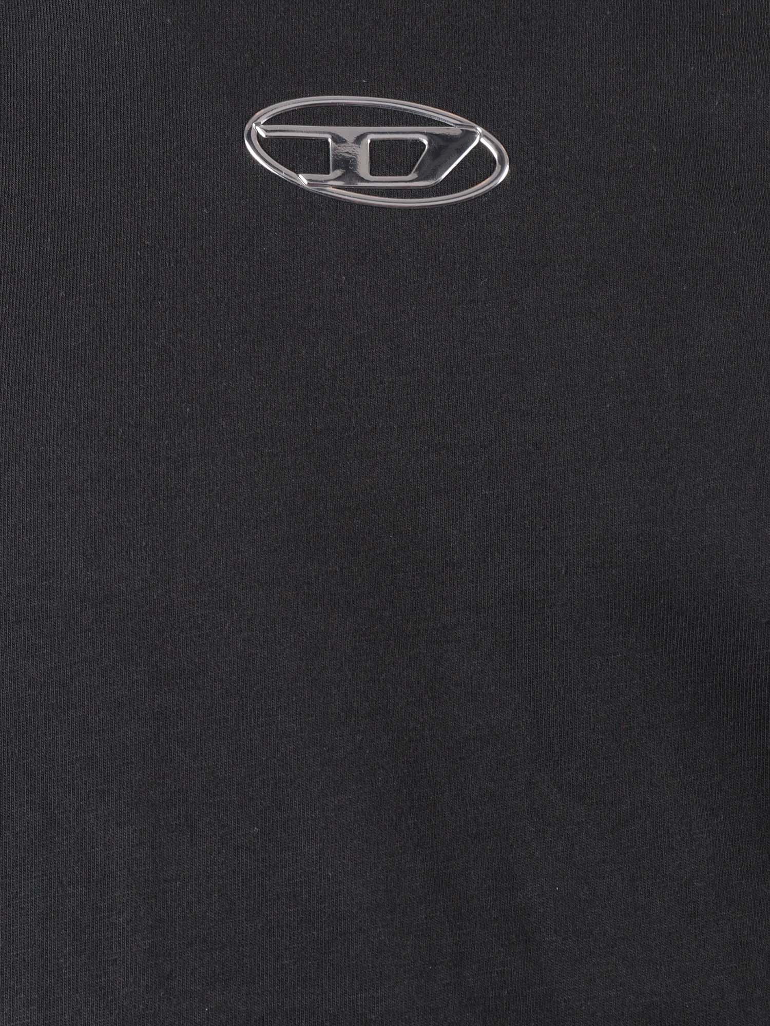 Jersey Tops Black Cotton Top