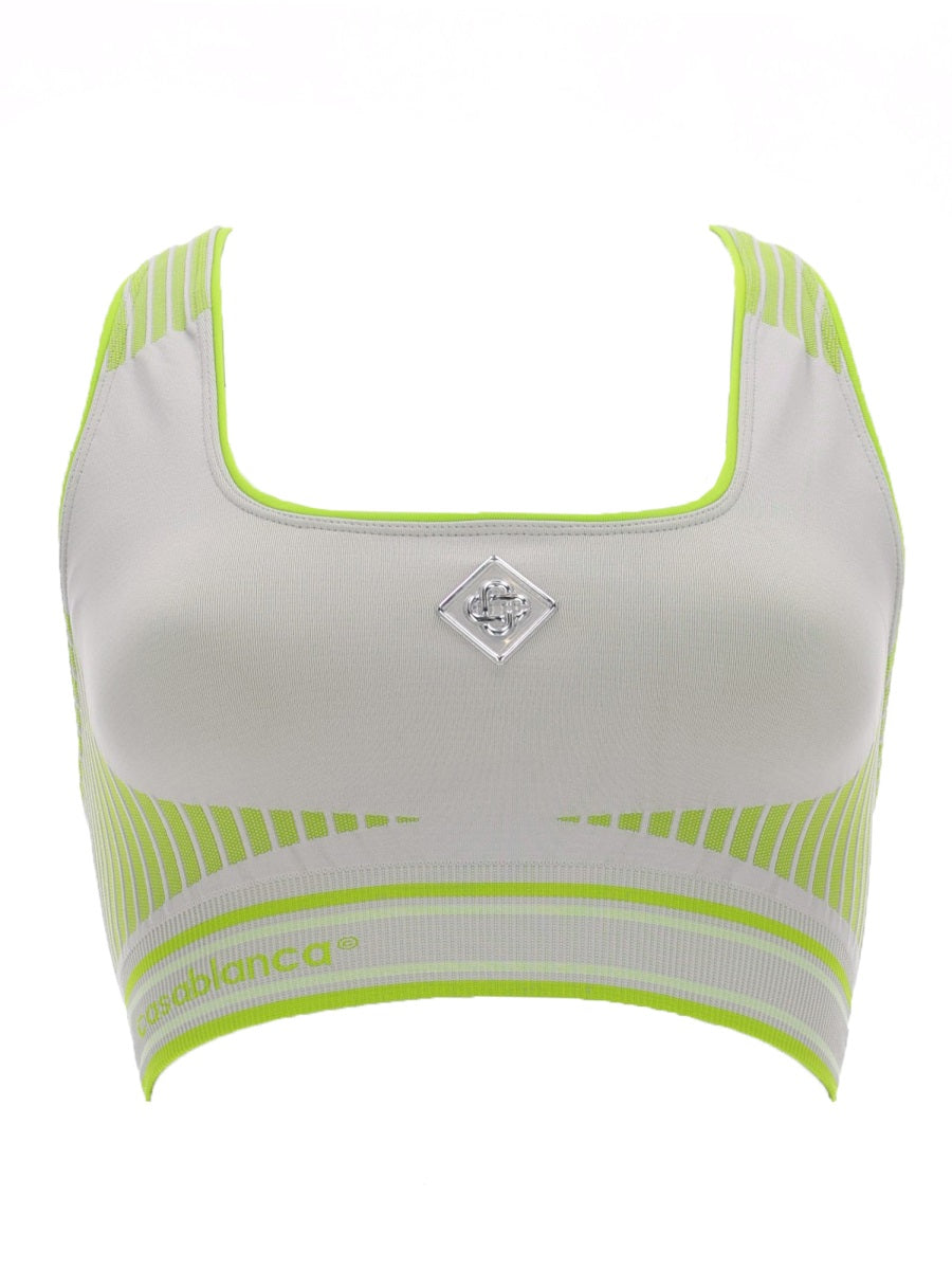 Seamless Bralette Top Grey Polyamide Q-nova Tops