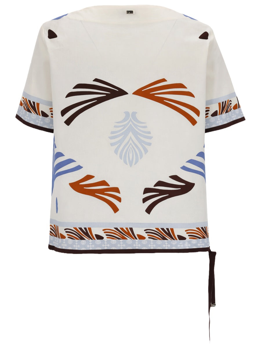 T-Shirt Summer Print White Cotton T-shirts