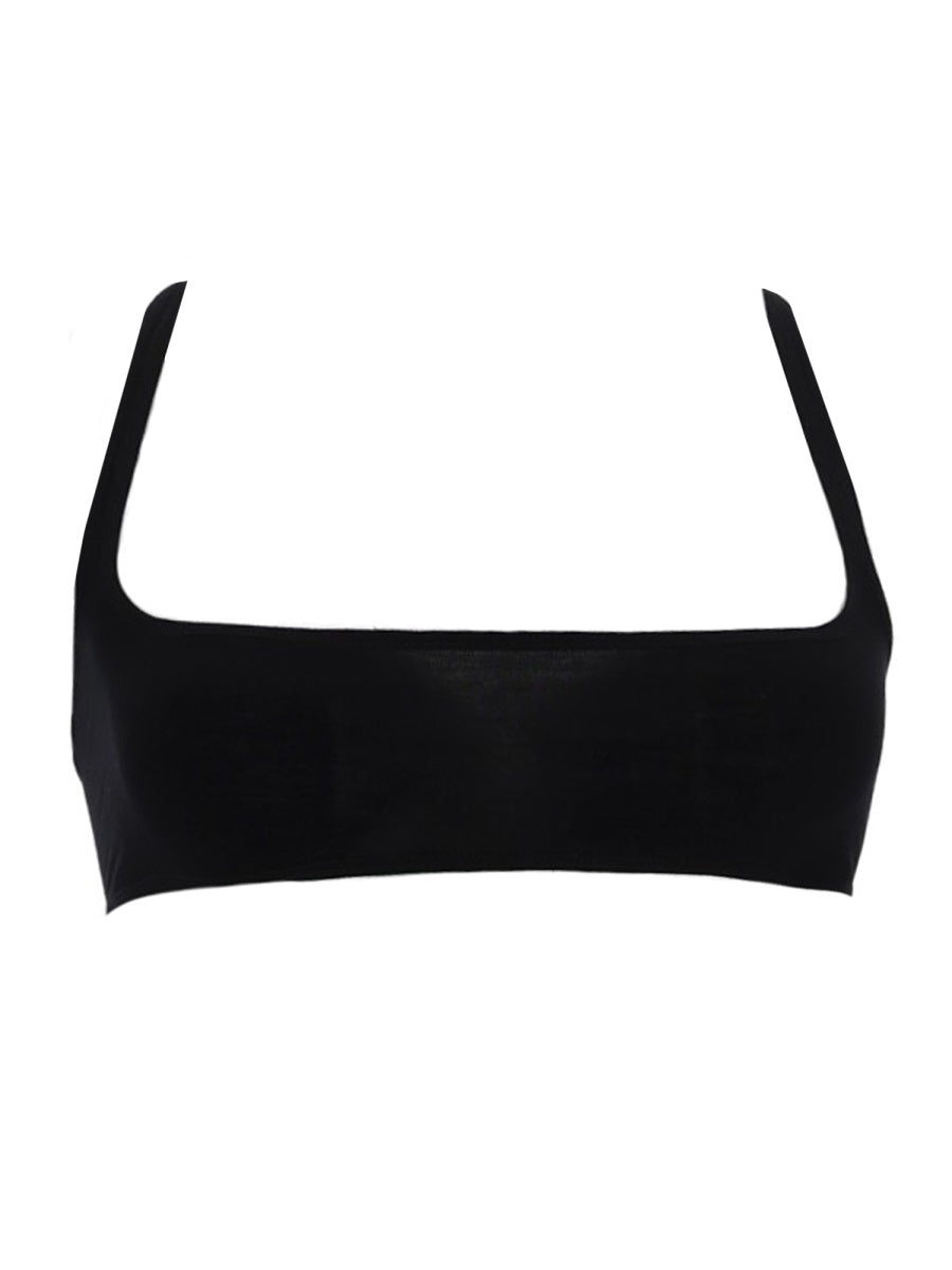 Top Unhorny Black Viscose Tops