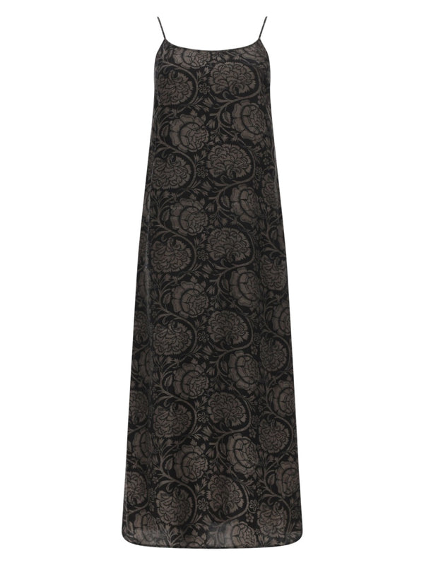 Long Dress Anaya Black Viscose