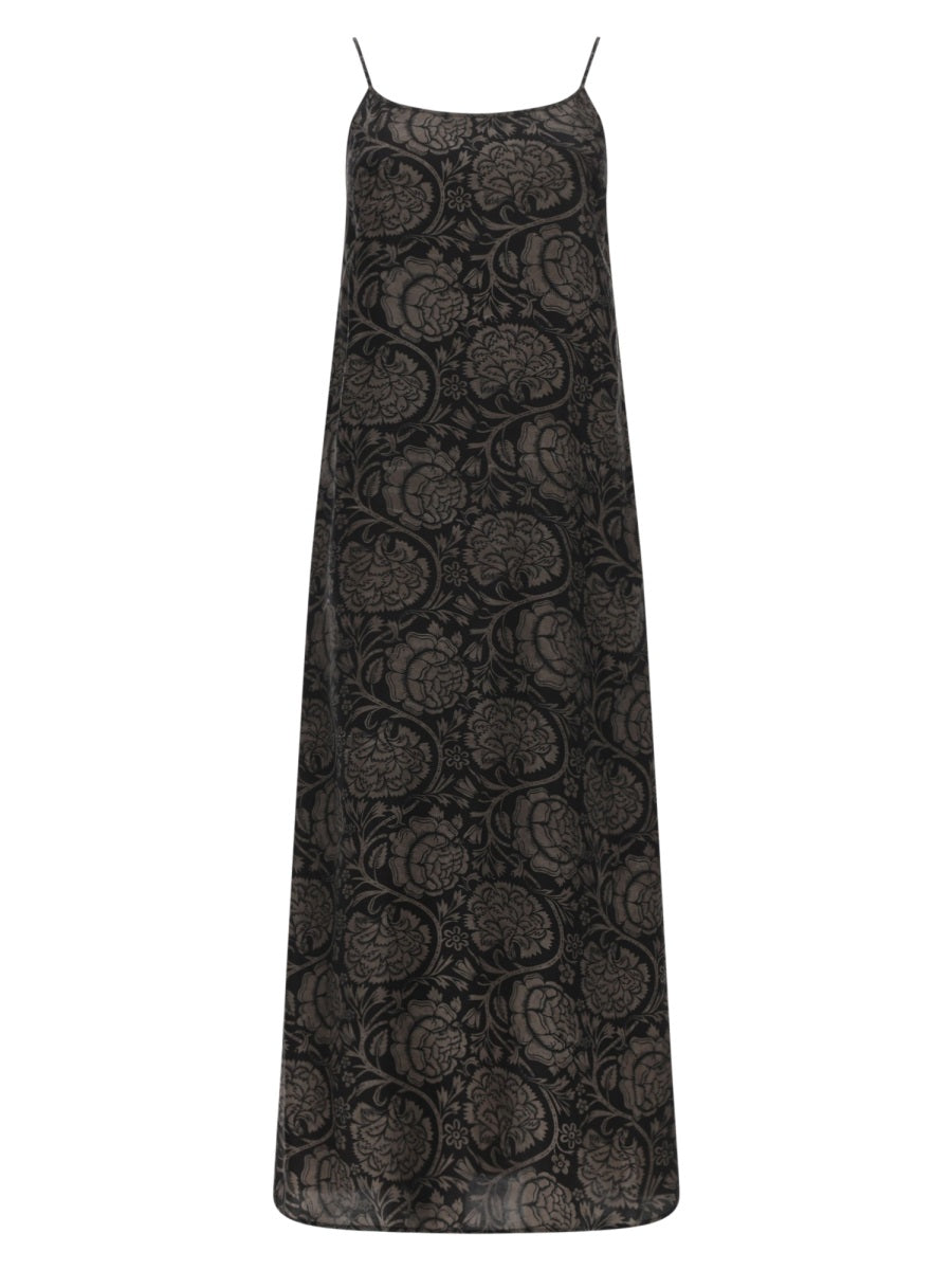 Long Dress Anaya Black Viscose