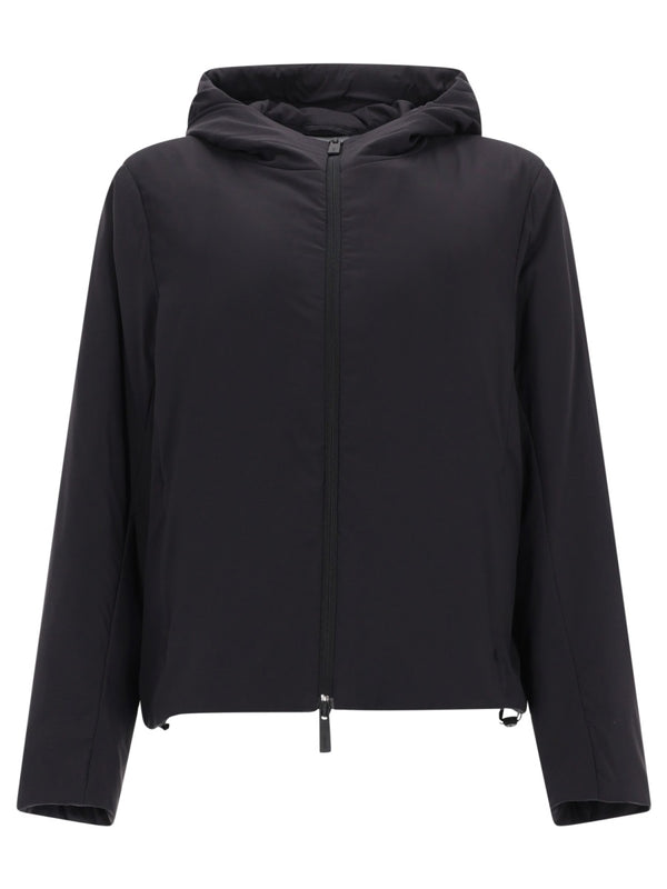 Hooded Jacket Black Polyamide