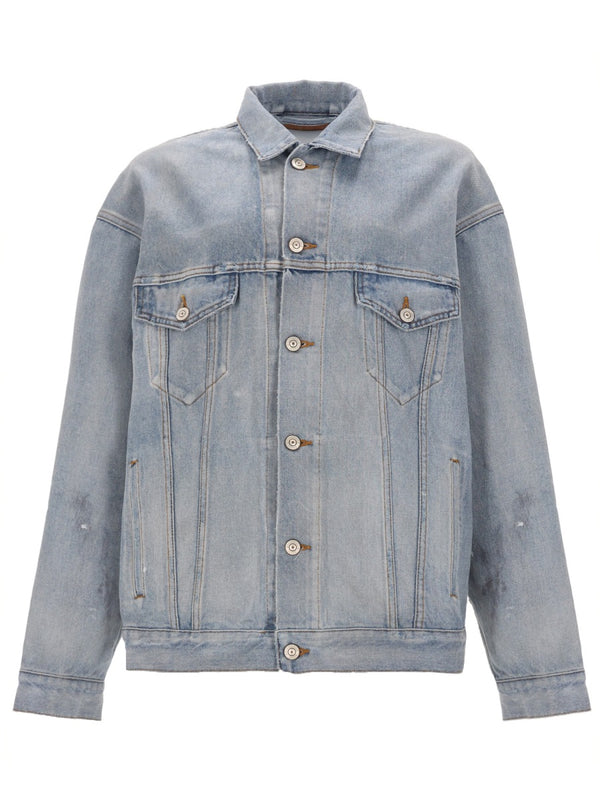 Denim Jacket Blue Cotton
