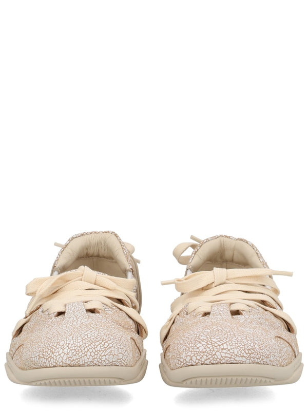 Ballerina Sneaker White Leather Calf Trainers