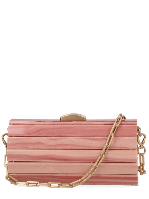 Mini Bag Rolie Polie Pink Acrylic Resin Clutch