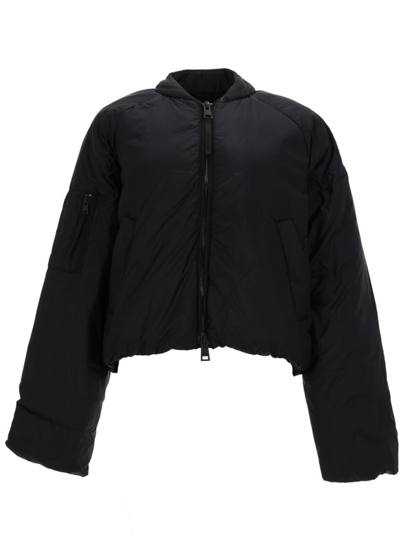 Bomber Jacket Elba Black Recycled Polyamide