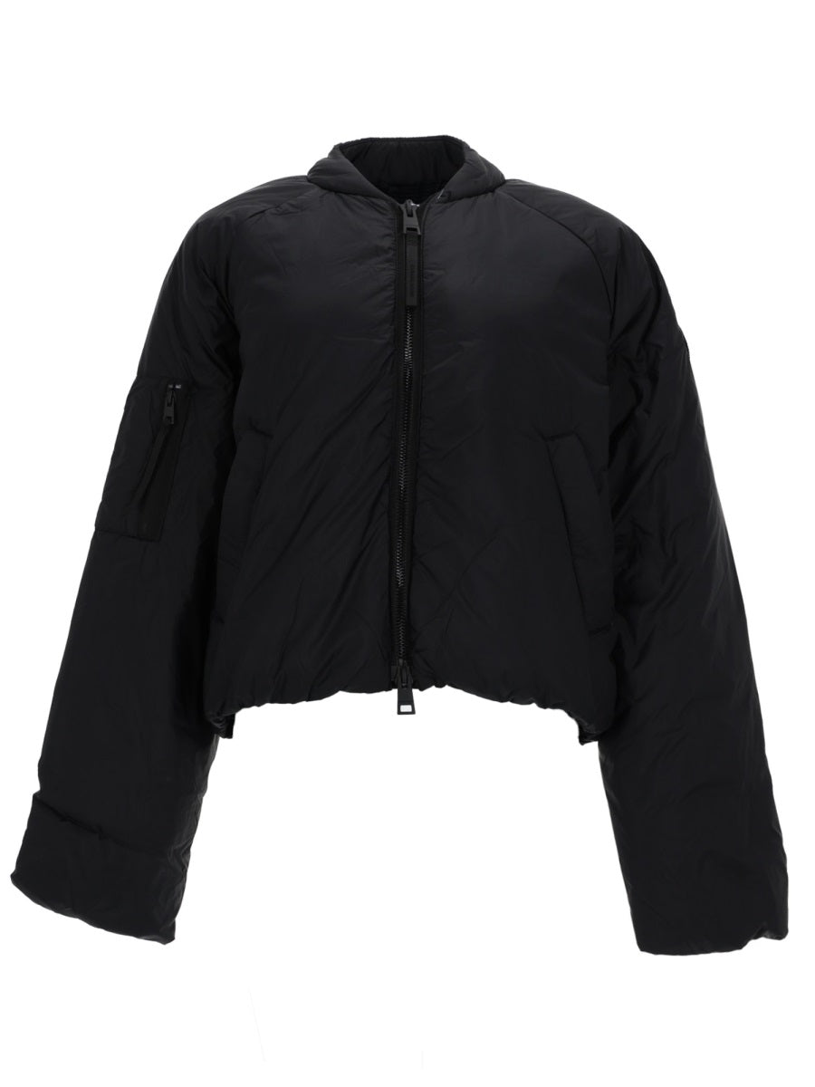 Bomber Jacket Elba Black Recycled Polyamide