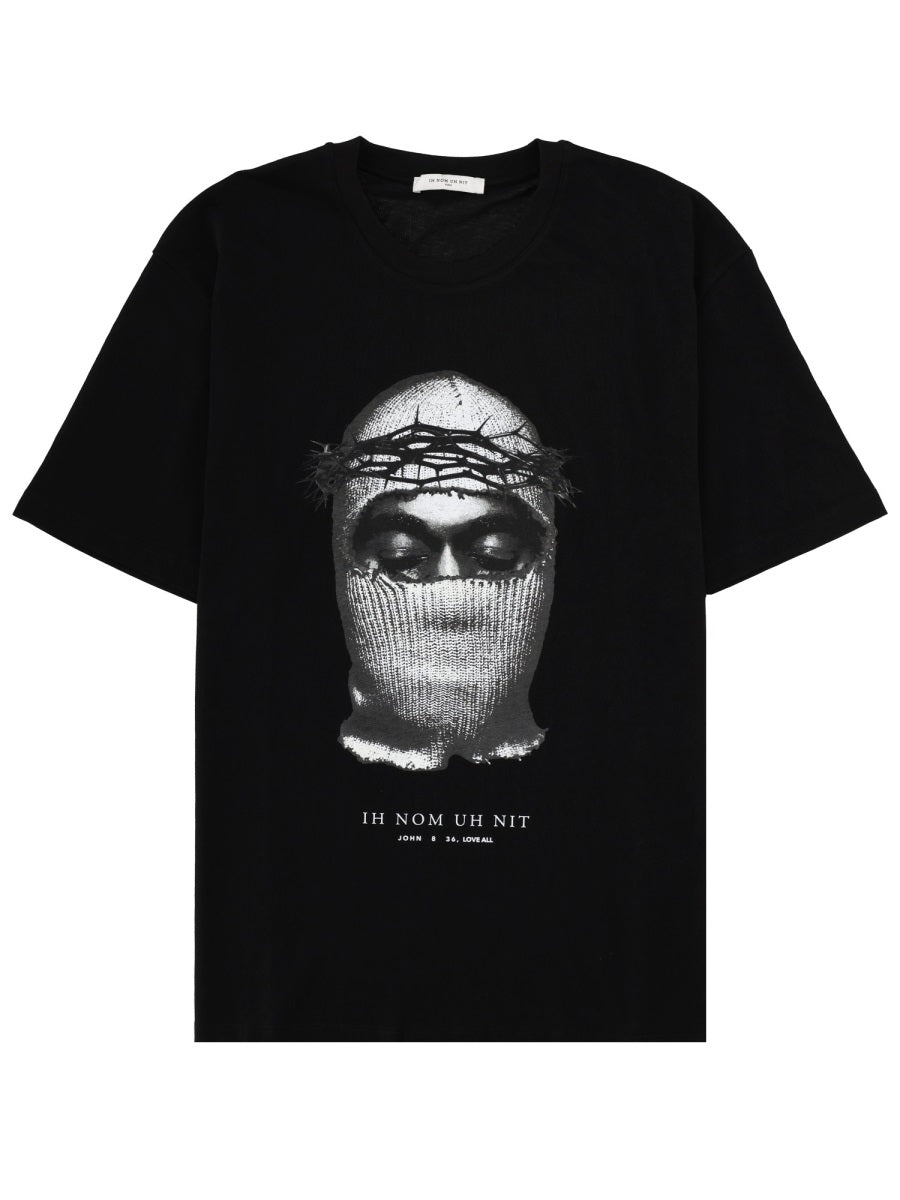 T-Shirt Corona Mask Black Cotton T-shirts