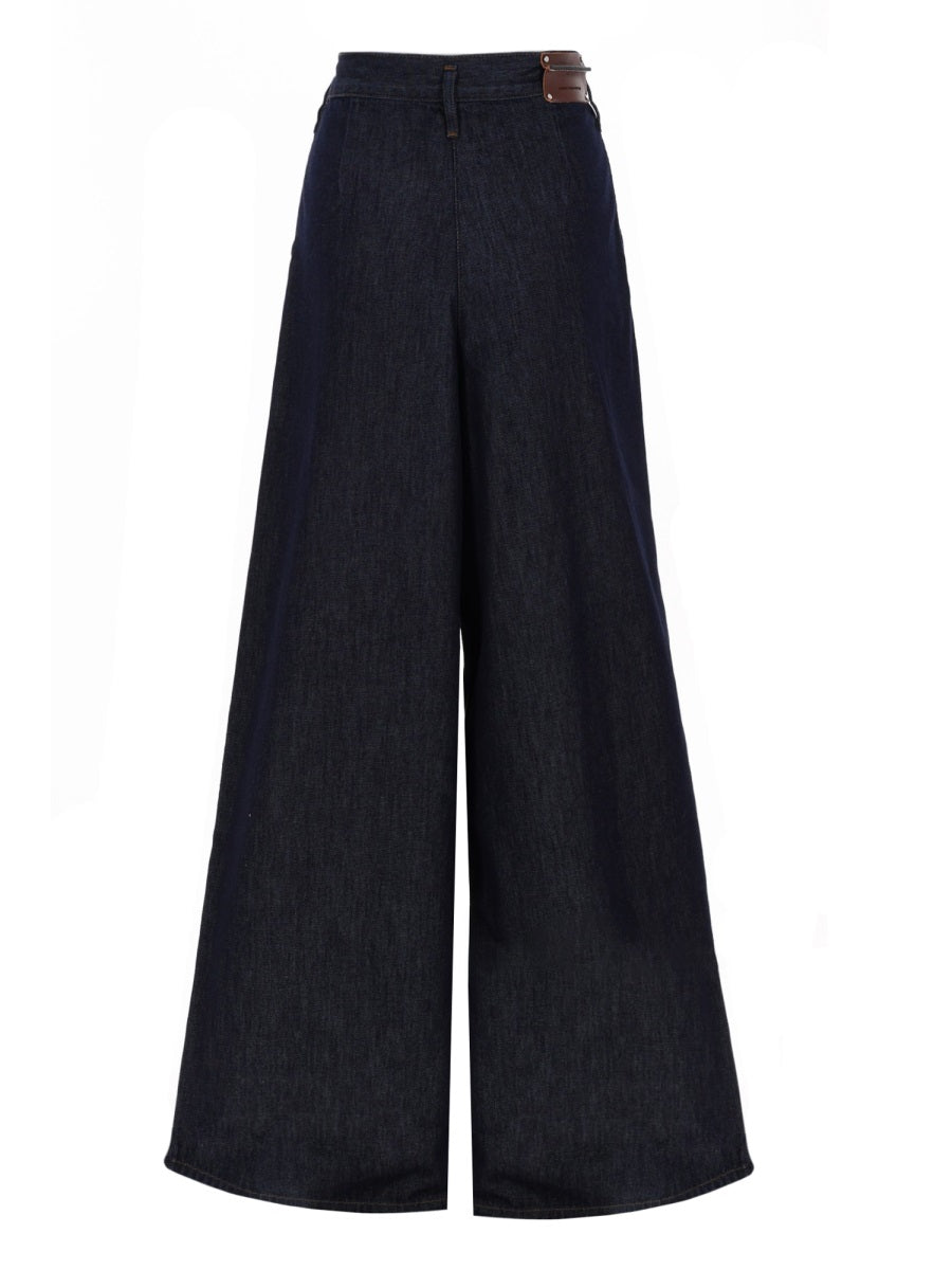 Pants Pamplona Blue Cotton Trousers