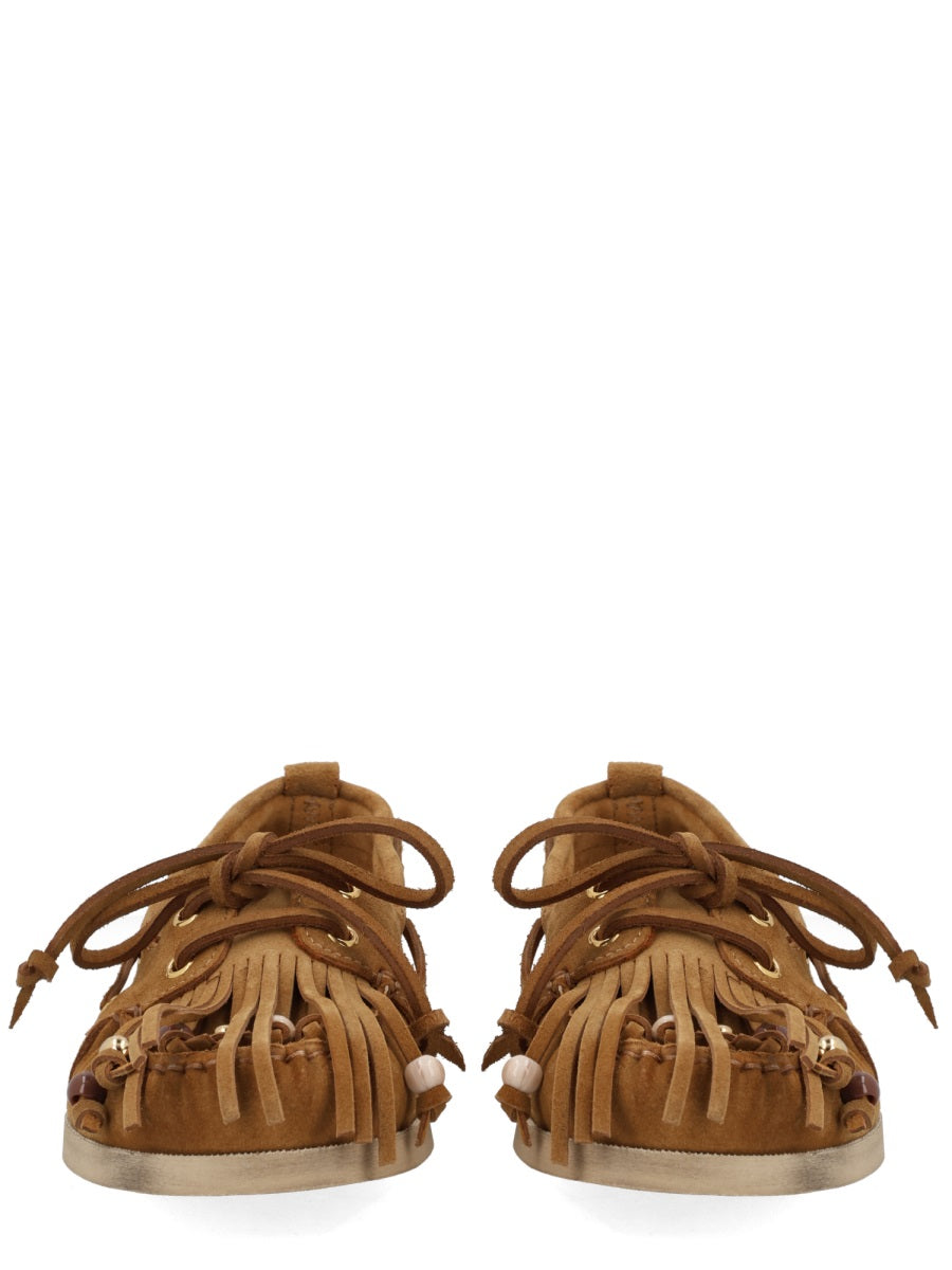 Moccasin Cruise Brown Leather Cow Loafers