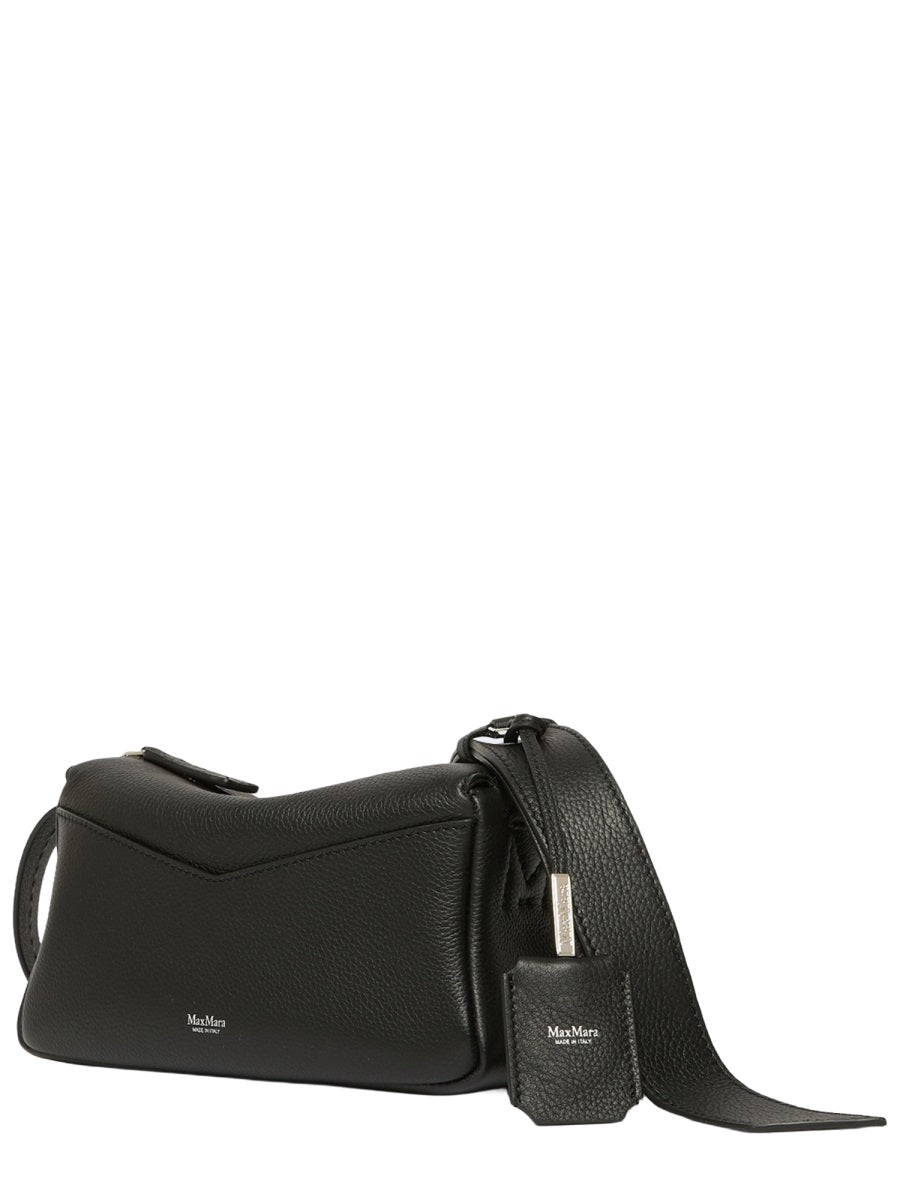 Shoulder Bag Black Calf Leather