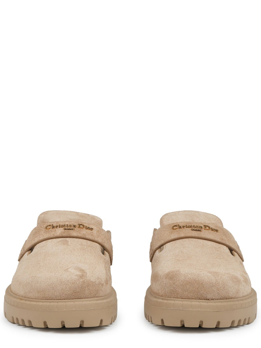 Sabot Dior Boy Leather Beige Calf Shoe