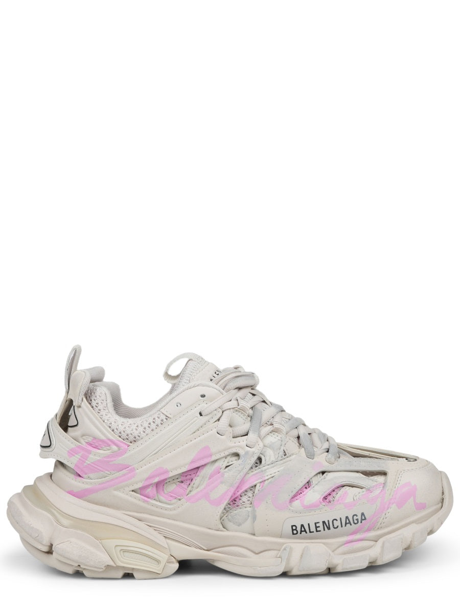 Sneakers Track Signature Beige Polyurethane Trainers