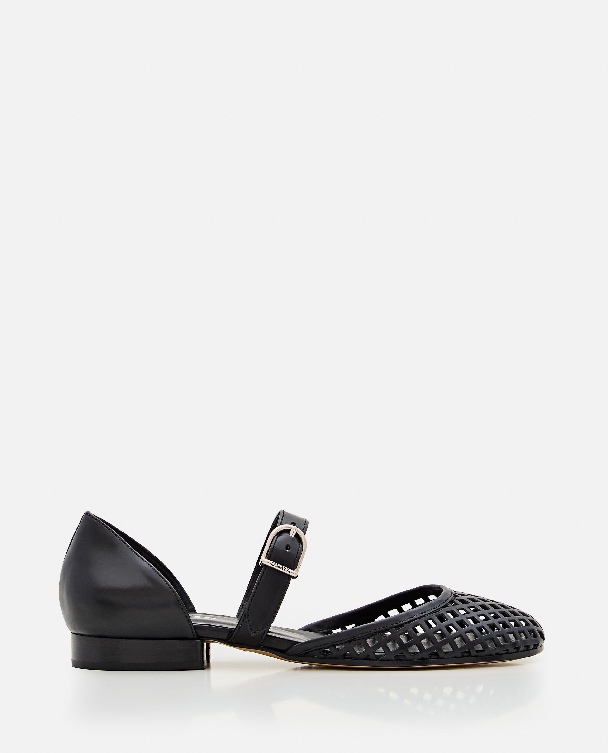 DURAZZI MILANO Flat shoes Black Leather