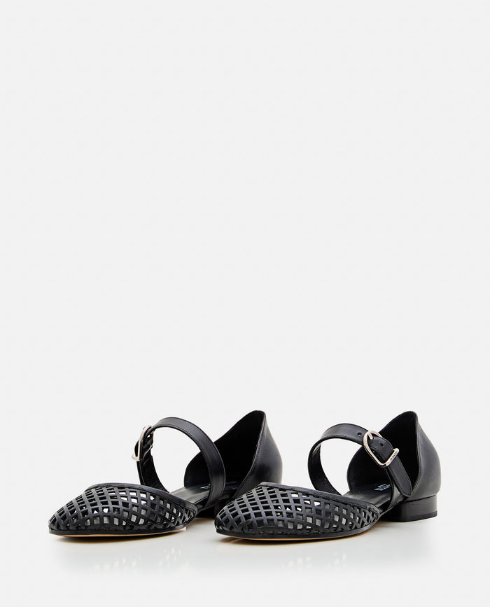 DURAZZI MILANO Flat shoes Black Leather