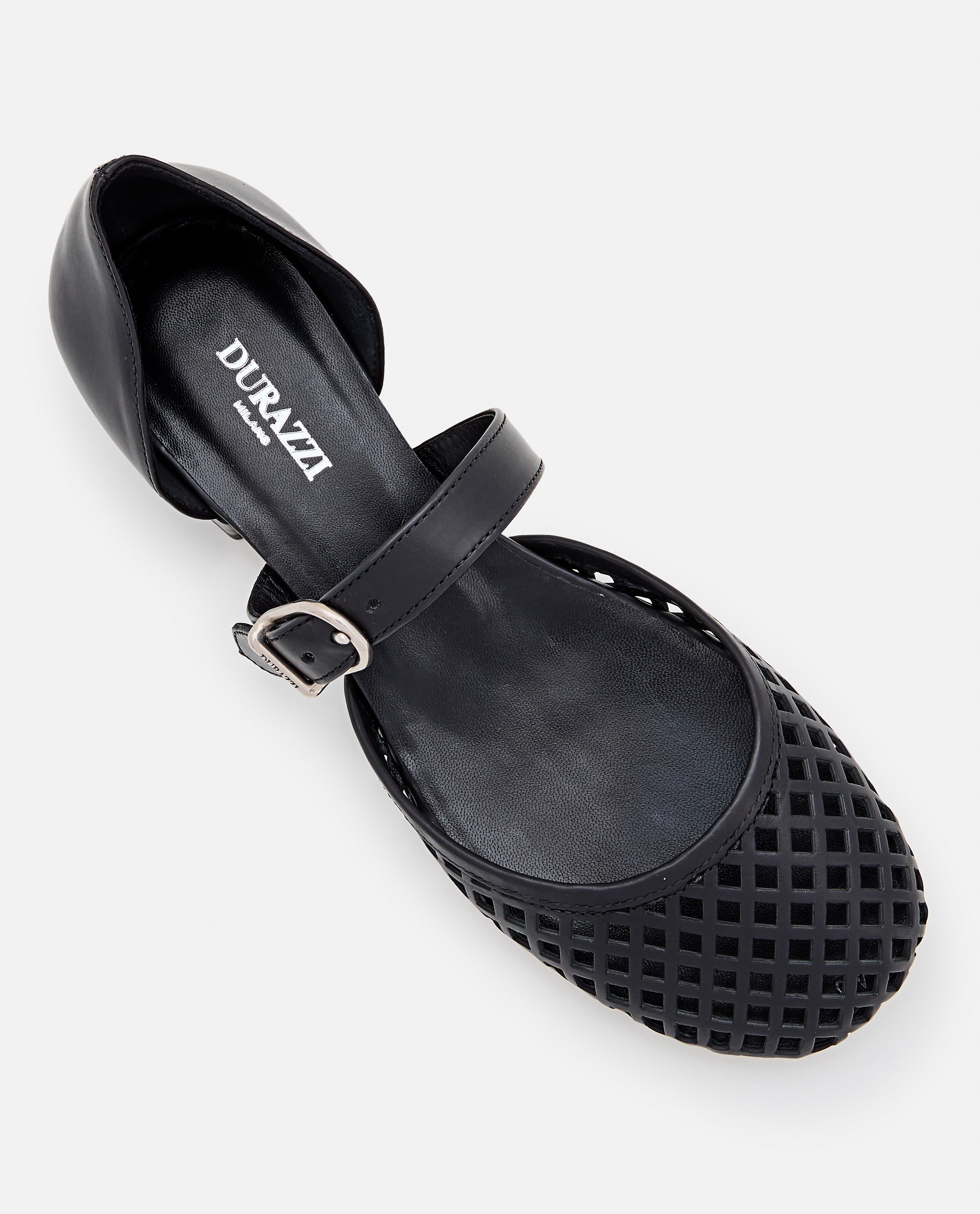 DURAZZI MILANO Flat shoes Black Leather