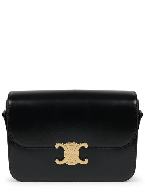Shoulder Bag Triomphe Classique Black Leather Calf