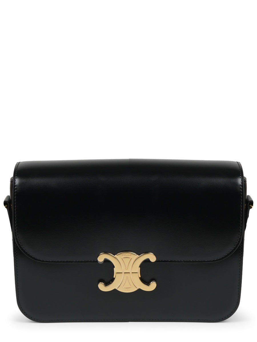 Shoulder Bag Triomphe Classique Black Leather Calf