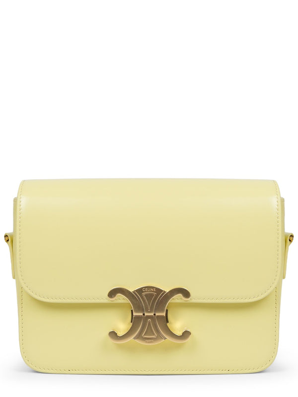 Shoulder Bag Teen Triomphe Yellow Leather