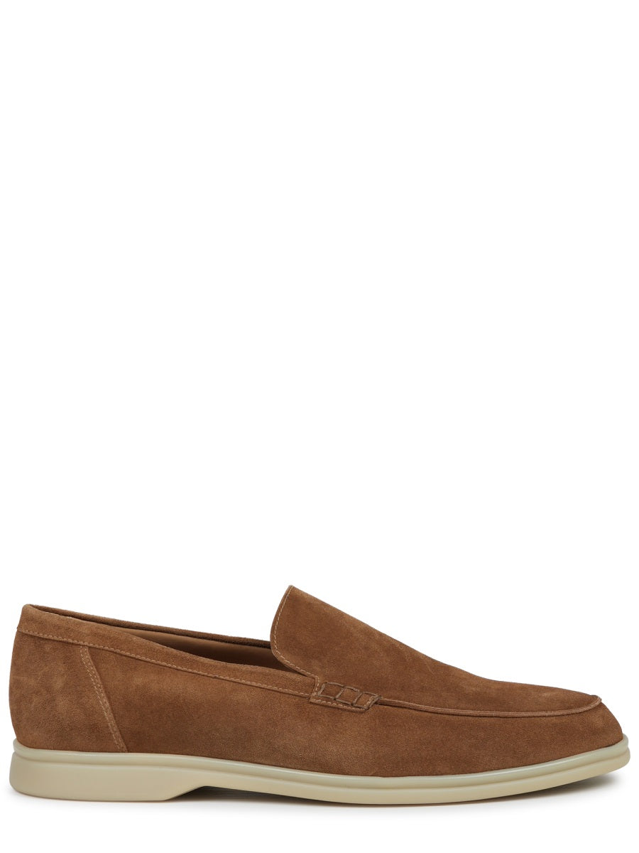 Loafers Glasgow Suede Brown Calf Leather