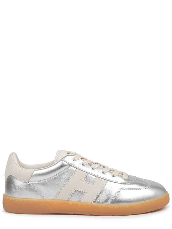 Sneaker Cool Silver Calfskin Trainers