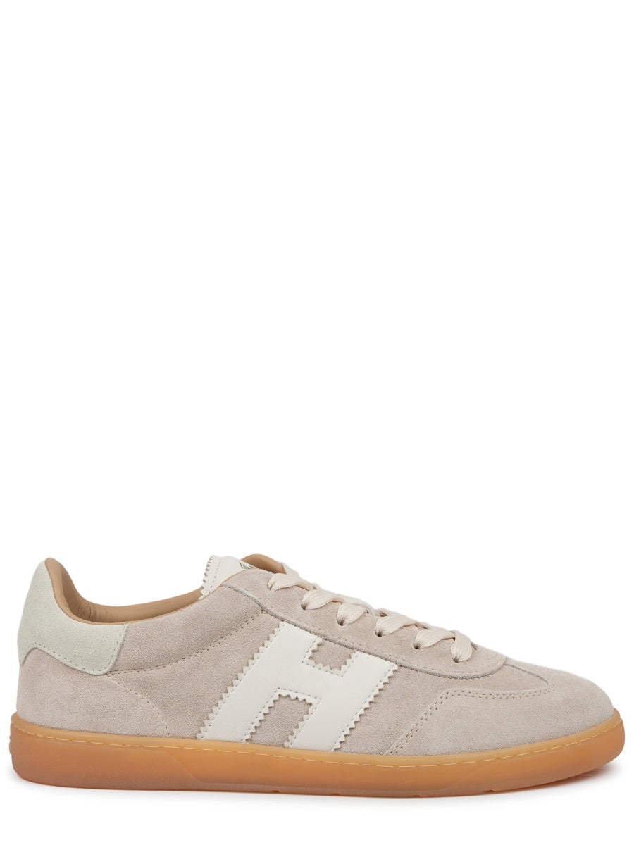 Sneakers Cool Beige Leather Calfskin Trainers