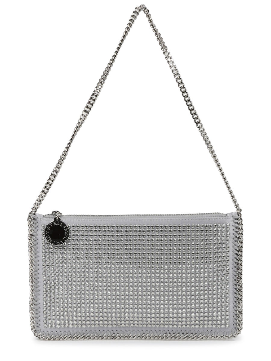 Shoulder Bag Falabella Silver Polyester