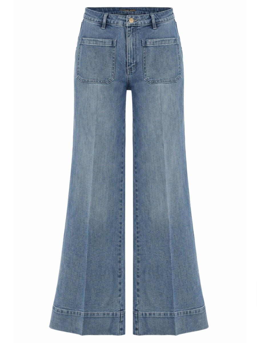 Jeans Violette Blue Cotton Elastane