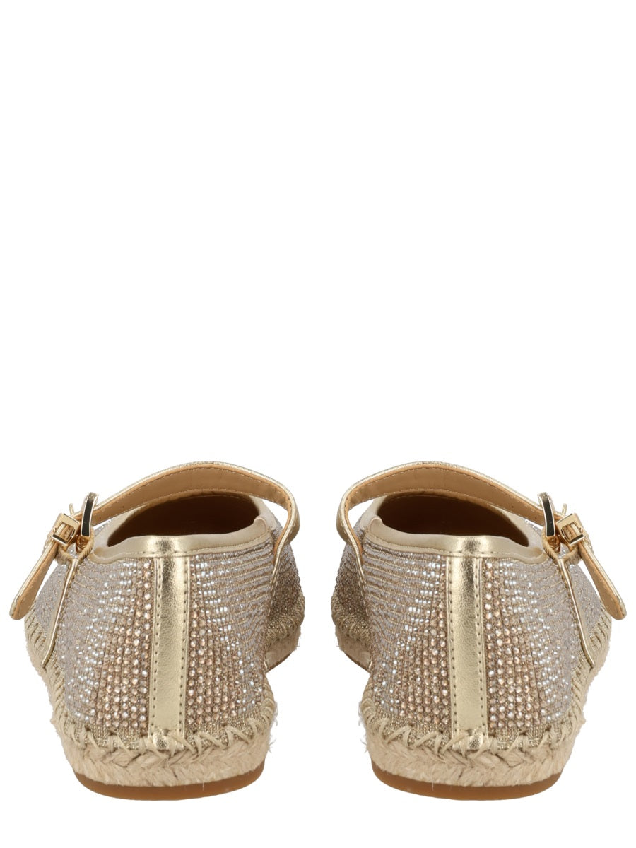Espadrille Lynn Gold Pet Polyester Flats