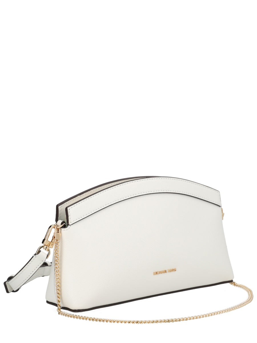 Clutch Athena White Cow Leather Shoulder Bags
