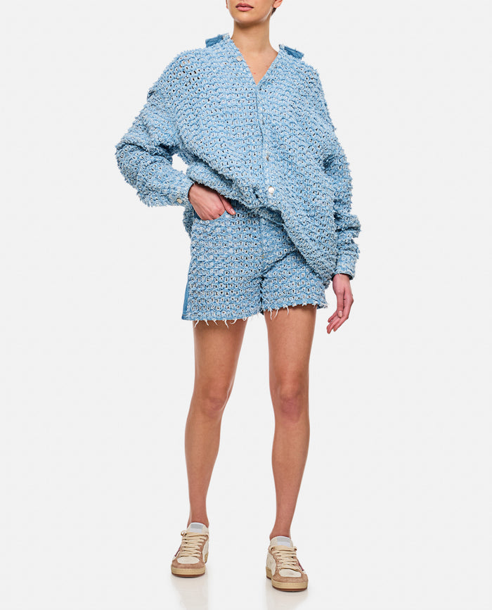 Stella Mccartney Shorts Clear Blue