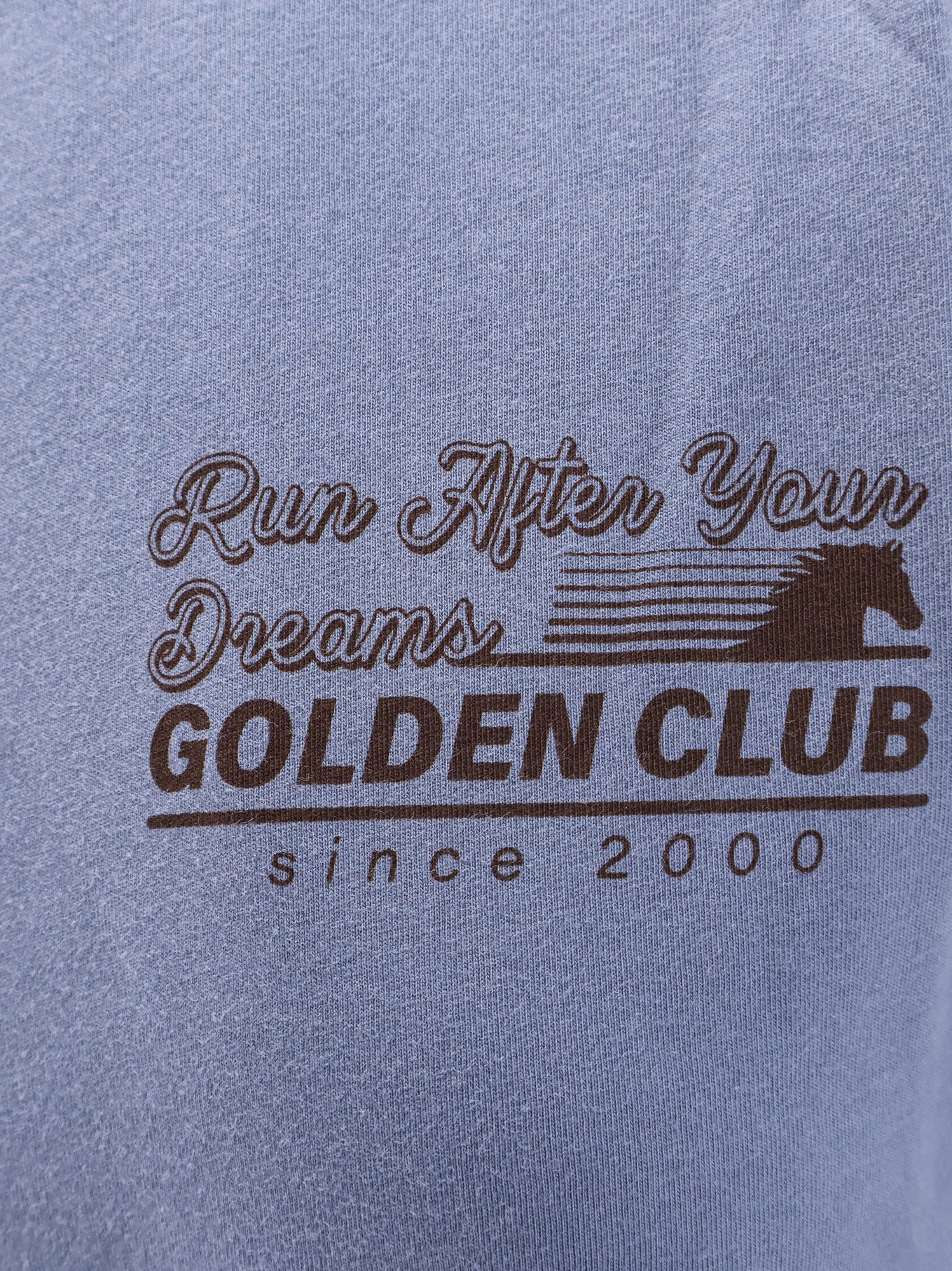 Golden Goose T-shirts and Polos China Blue Rib: Cotton