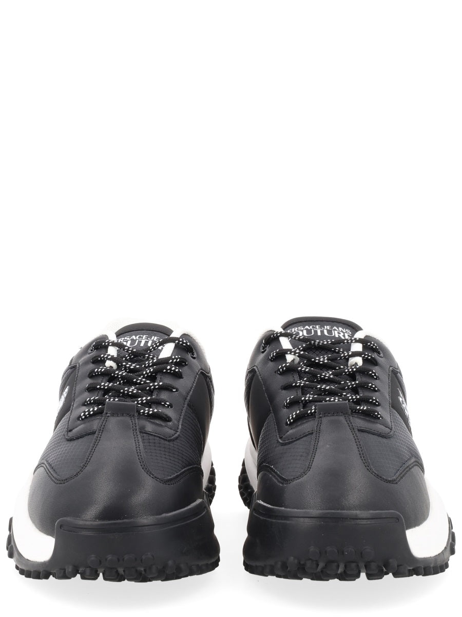 Sneakers With Logo Black Polyamide Trainers