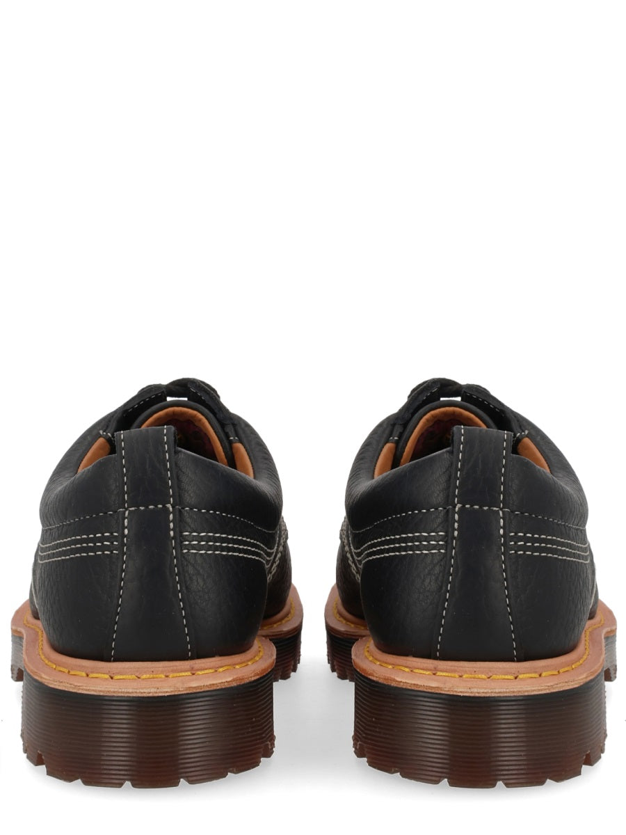 Moccasins Lowell Moc Toe Black Leather Lace-up Shoes