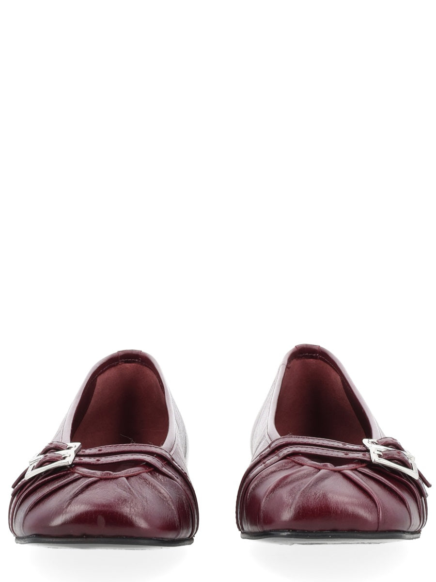 Ballerina Cendana Bordeaux Goat Leather Shoe