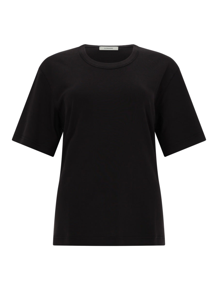 T-Shirt Rib Black Cotton T-shirts