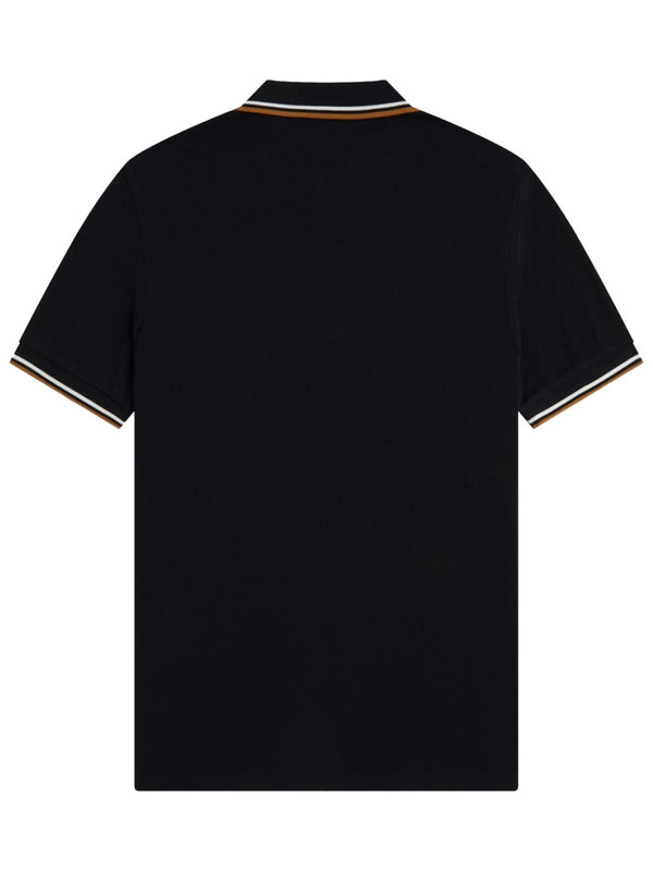 Polo Shirt Black Cotton