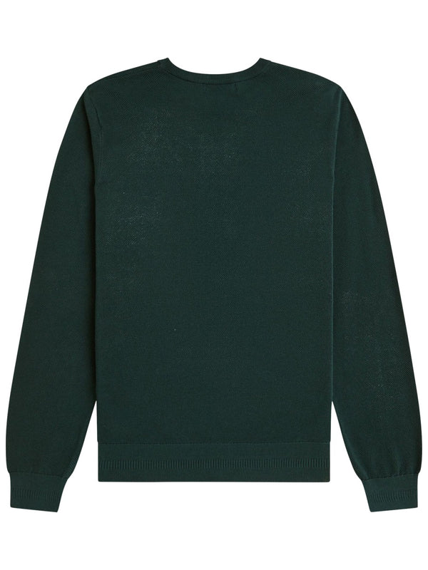 Jersey With Logo Green Cotton Jumpers