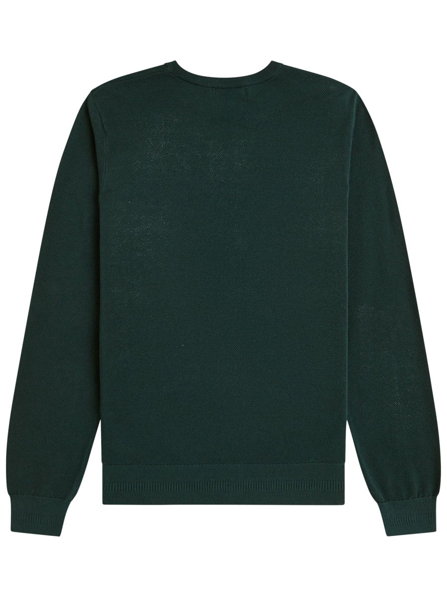 Jersey With Logo Green Cotton Jumpers