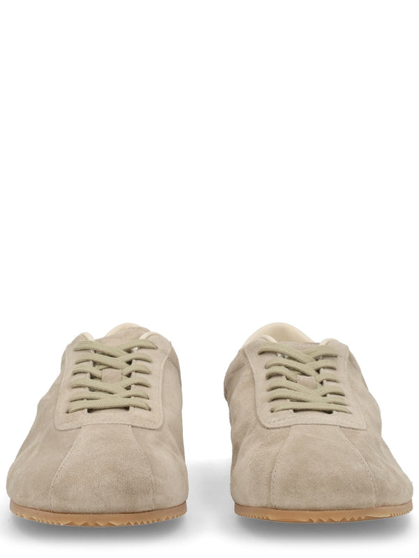 Suede Sneakers Dove Leather Trainers