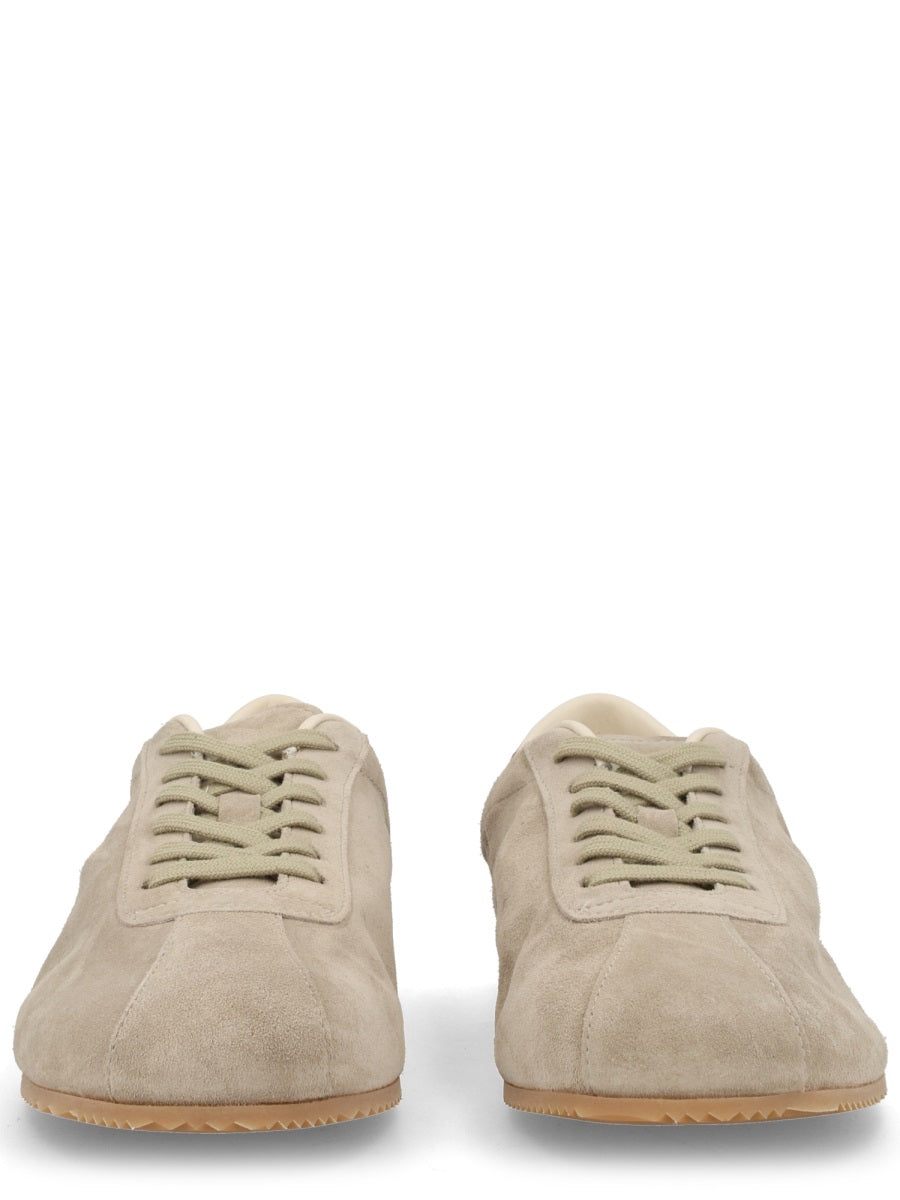 Suede Sneakers Dove Leather Trainers