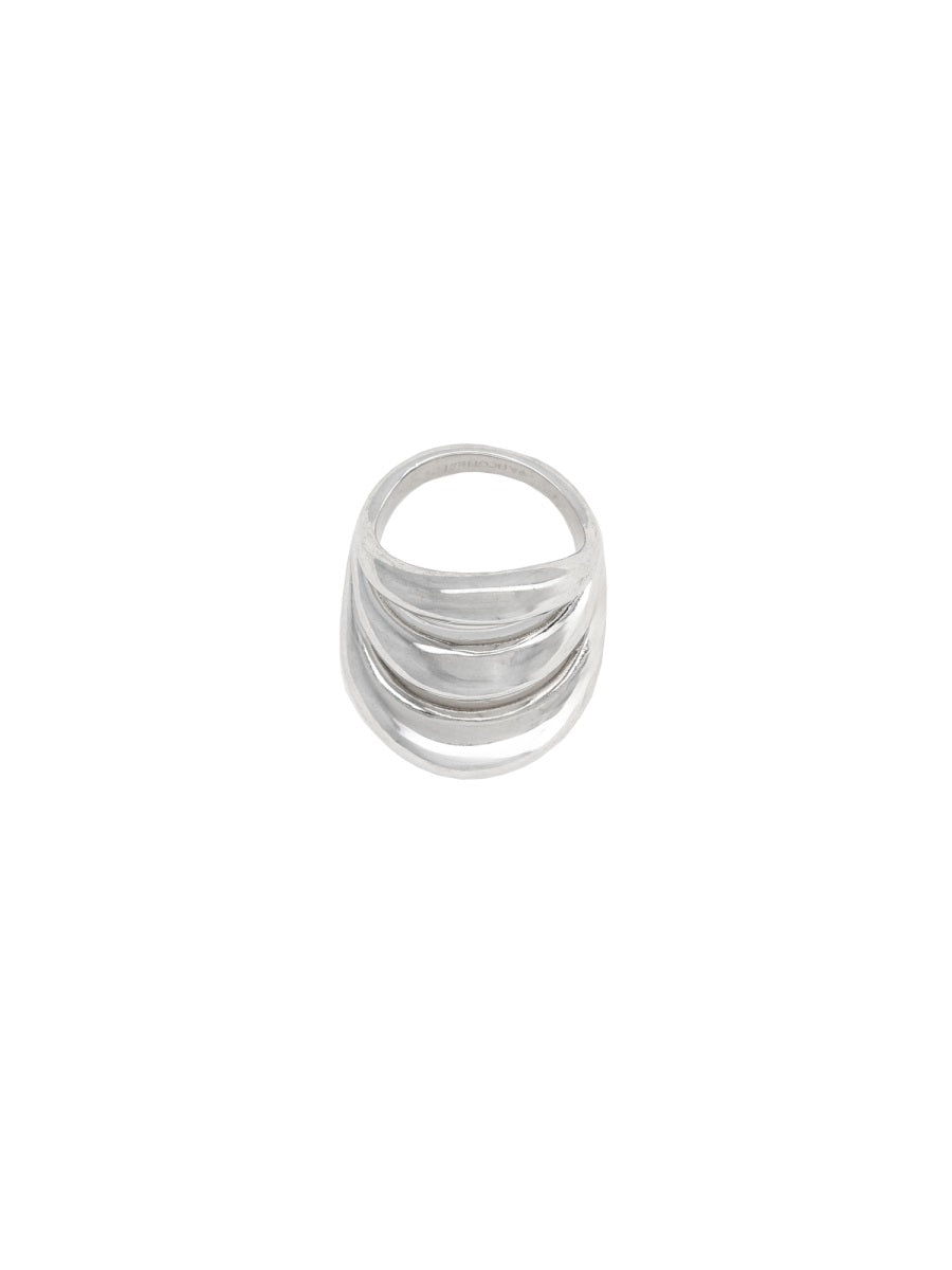 Ring Triptych Blow Up Silver Copper Rings