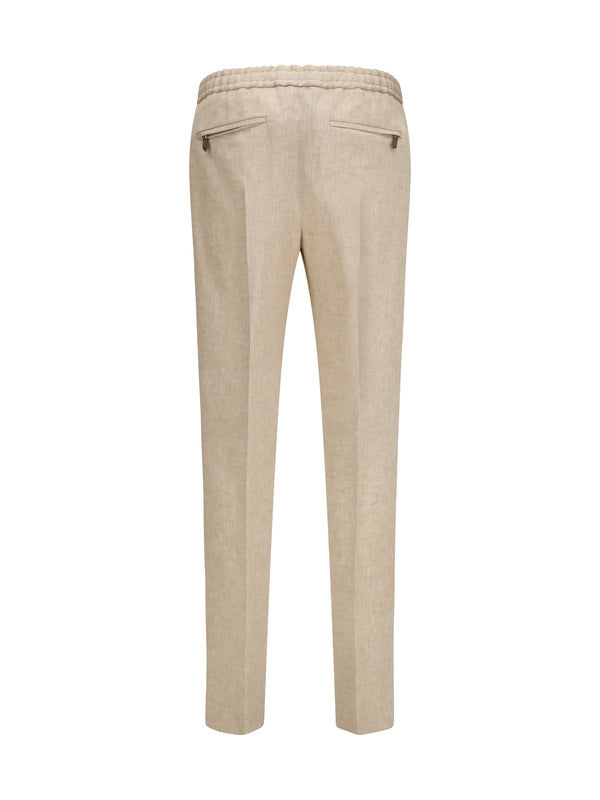 Linen Pants Warm Beige Trousers