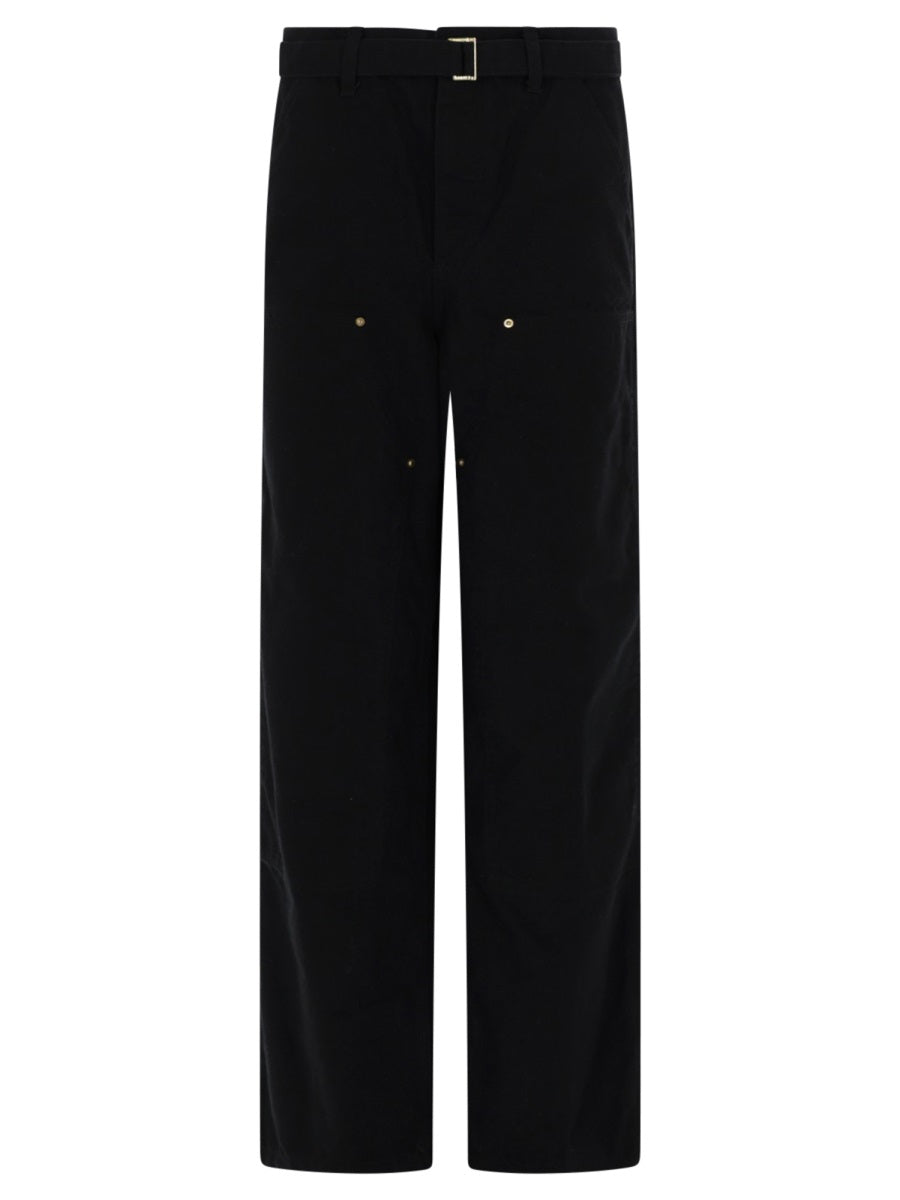 Pants Duck Cotton Black Trousers