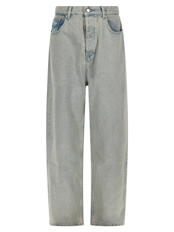 Jeans Baggy Fit Grey Cotton