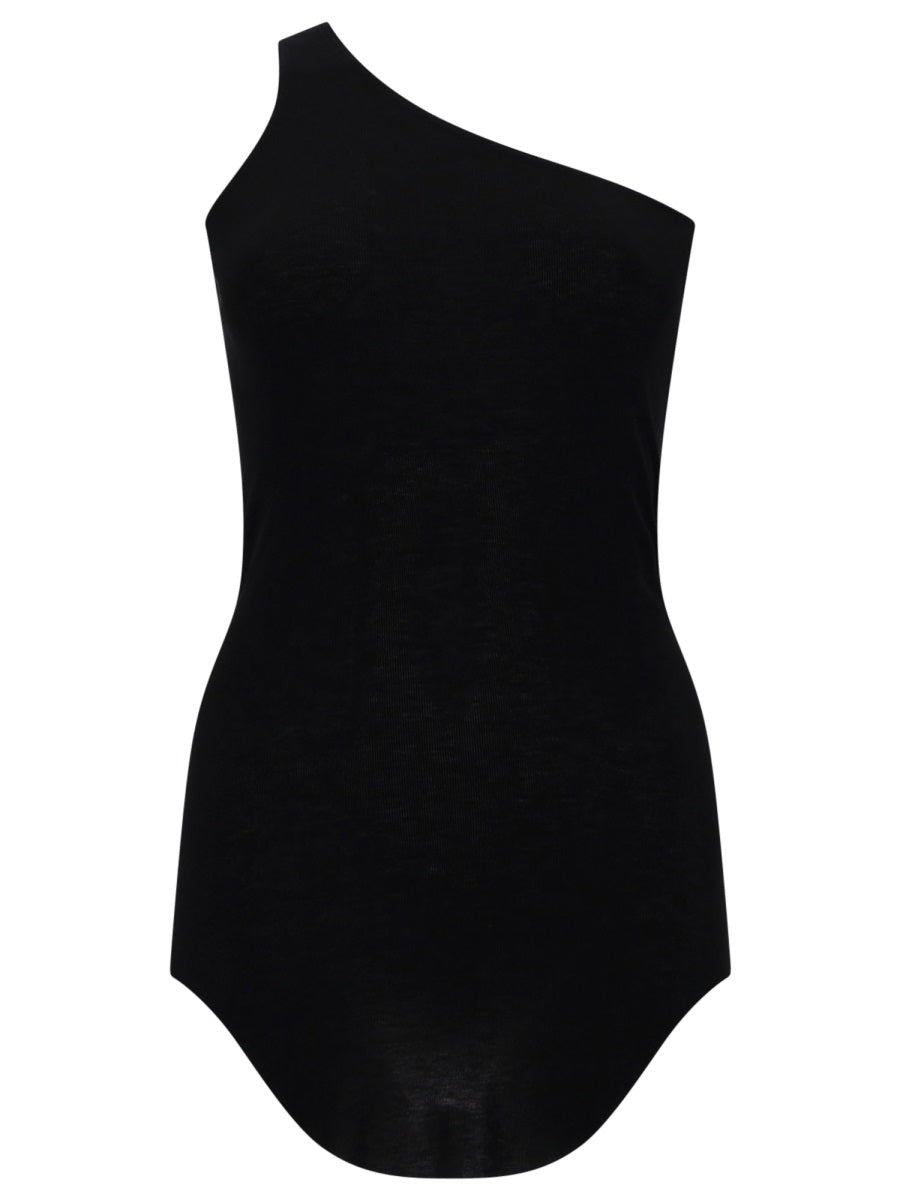 One-Piece Top Black Viscose Tops